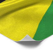 Jamaikanisches Flaggenposter Poster (Ecke)
