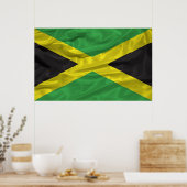 Jamaikanisches Flaggenposter Poster (Küche)