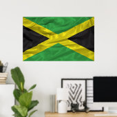 Jamaikanisches Flaggenposter Poster (Heimbüro)