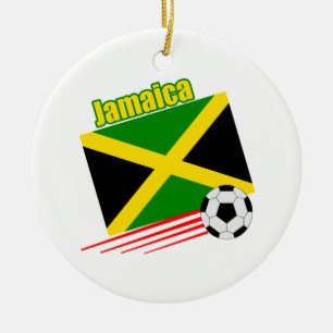 Jamaikanisches Fußball-Team Keramik Ornament