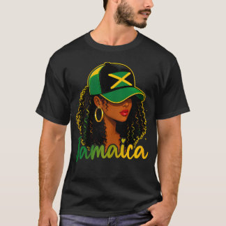 Jamaikanisches Mädchen Jamaika-Flagge Stolzes jama T-Shirt