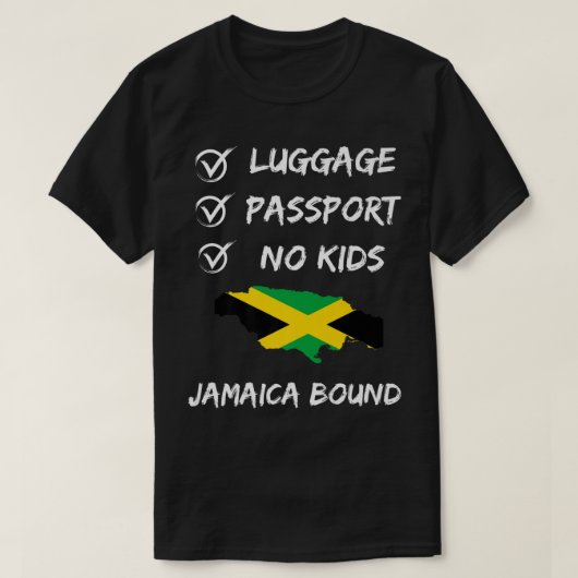 Jamaikanisches Reisegepäck für Ihren nächsten Urla T-Shirt (Design vorne)