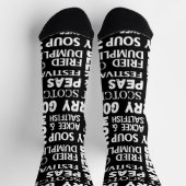 Jamaikanisches Restaurant Köche Black Gemustert Socken (Oben)