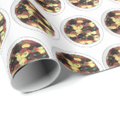 Jamaikanisches Restaurant Oxtail und Broad Beans S Geschenkpapier (Rolleneckpunkt)