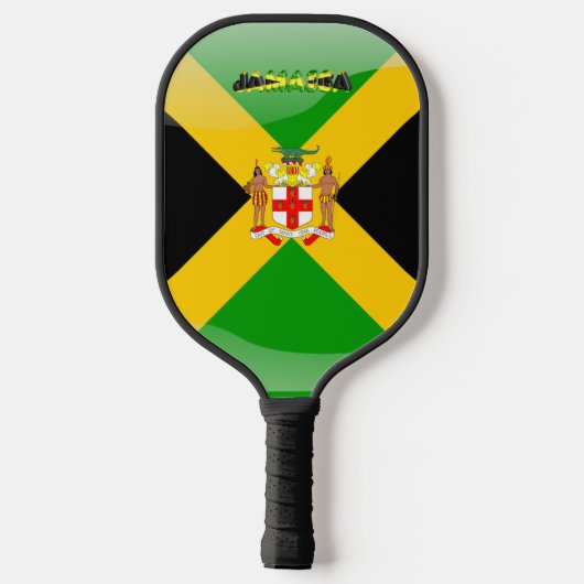 jamaikanisches Wappen Pickleball Schläger (Rückseite)