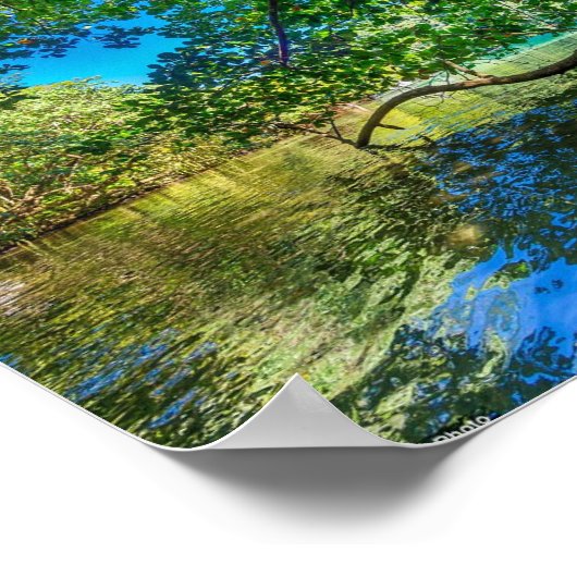 Jamaikas blaue Lagune, Port Antonio Poster (Ecke)