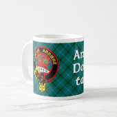 "Jamais Arrière" Ancient Douglas Tartan Tasse (Vorderseite Links)
