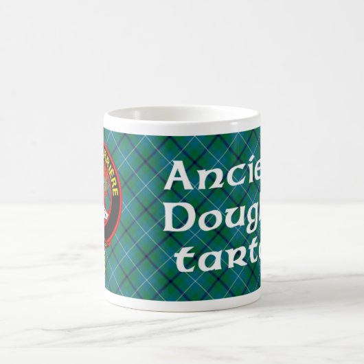 "Jamais Arrière" Ancient Douglas Tartan Tasse (Mittel)