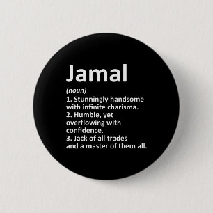 Jamal Definition Personalisiert Name Funny Birthda Button