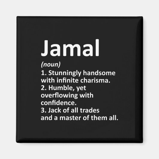 Jamal Definition Personalisiert Name Funny Birthda Magnet (Vorne)