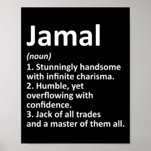 Jamal Definition Personalisiert Name Funny Birthda Poster