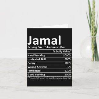 Jamal Rition Lustiger Geburtstag Personalisiertes Karte