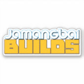 Jamangbai BUILDS Logo Aufkleber (Vorderseite)