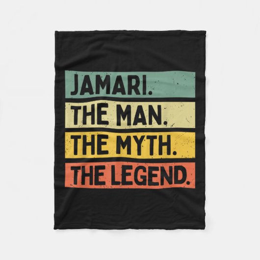 Jamari Der Mensch Der Mythos der Legende Funny Per Fleecedecke (Vorderseite)