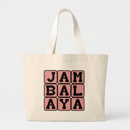 Jambalaya, Cajun Side Dish Jumbo Stoffbeutel (Vorne)