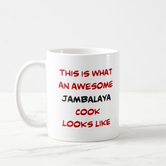 Jambalaya-Koch, phantastisch Kaffeetasse (Links)