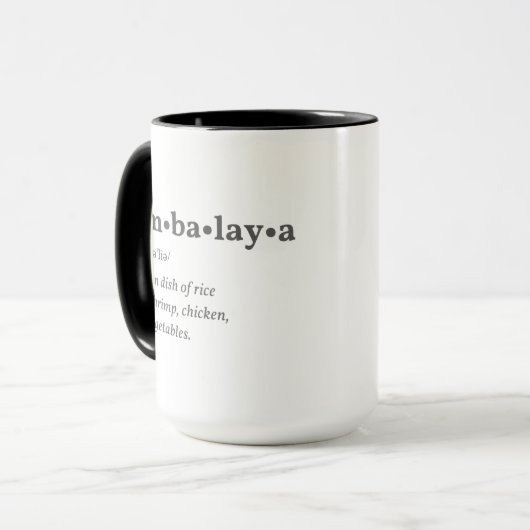 Jambalja Tasse (Vorderseite Links)