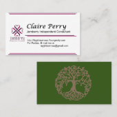 Jamberry Business Card des Claire Perrys Visitenkarte (Vorne/Hinten)