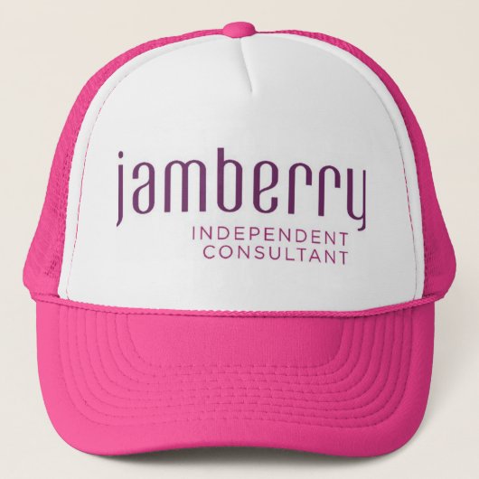 Jamberry Pflaume und Himbeerenfernlastfahrerhut Truckerkappe (Vorderseite)