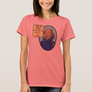 Jambischer Pentameter-Schläge T-Shirt