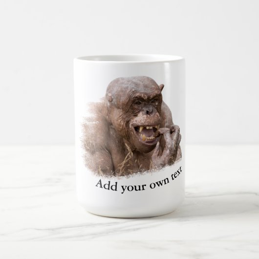 Jambo der haarlose Chimp Kaffeetasse (Mittel)