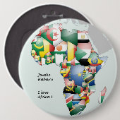 Jambo Habari Afrika ! I Liebe Afrika Button (Vorne & Hinten)