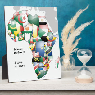 Jambo Habari Afrika ! I Liebe Afrika Fotoplatte