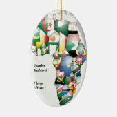 Jambo Habari Afrika ! I Liebe Afrika Keramik Ornament (Rechts)