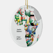 Jambo Habari Afrika ! I Liebe Afrika Keramikornament (Rechts)