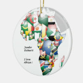 Jambo Habari Afrika ! I Liebe Afrika Keramikornament (Links)