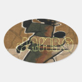 Jambo Habari Hakuna Matata. Ovaler Aufkleber (Vorderseite)