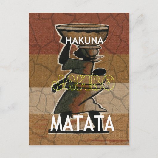Jambo Habari Hakuna Matata. Postkarte (Vorderseite)