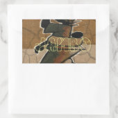 Jambo Habari Hakuna Matata. Rechteckiger Aufkleber (Tasche)