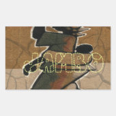 Jambo Habari Hakuna Matata. Rechteckiger Aufkleber (Vorderseite)