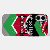 Jambo Habari! Kenya Hakuna Matata Case-Mate iPhone Hülle (Rückseite (Horizontal))