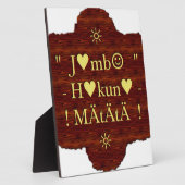 Jambo Hakuna Matata: African Art Print/Graphic Fotoplatte (Seite)