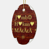 Jambo Hakuna Matata: African Art Print/Graphic Keramik Ornament (Links)