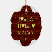 Jambo Hakuna Matata: African Art Print/Graphic Keramikornament (Rechts)