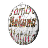 Jambo Hakuna Matata African Vintag Art Print Dartscheibe (Vorderseite rechts)