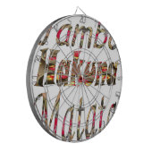 Jambo Hakuna Matata African Vintag Art Print Dartscheibe (Vorderseite Links)