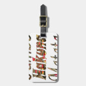 Jambo Hakuna Matata African Vintag Art Print Gepäckanhänger (Vorderseite vertikal)