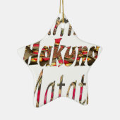 Jambo Hakuna Matata African Vintag Art Print Keramikornament (Rechts)