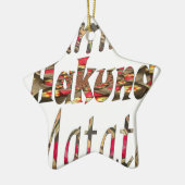 Jambo Hakuna Matata African Vintag Art Print Keramikornament (Links)