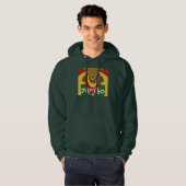Jambo Hakuna Matata Jamaica Rasta Colors Hoodie (Vorne ganz)