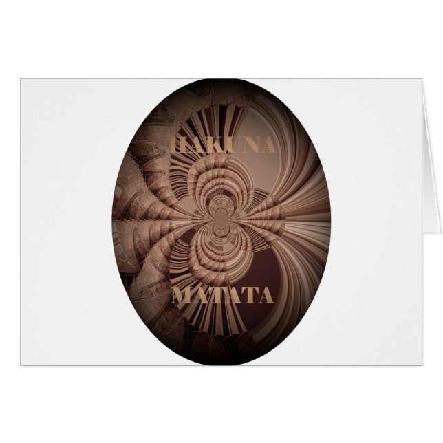 Jambo Hakuna Matata Kenya Giraffe Safari Woven (Vorderseite (Horizontal))