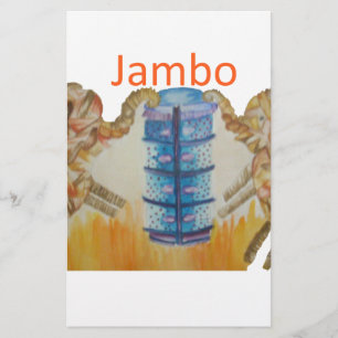 Jambo Jumbo Afrikanische Kinder Elefanten Kunstdru Briefpapier