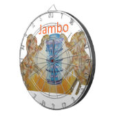 Jambo Jumbo Afrikanische Kinder Elefanten Kunstdru Dartscheibe (Vorderseite rechts)