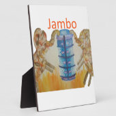 Jambo Jumbo Afrikanische Kinder Elefanten Kunstdru Fotoplatte (Seite)