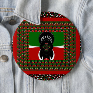 Jambo Kenya Art Print Button