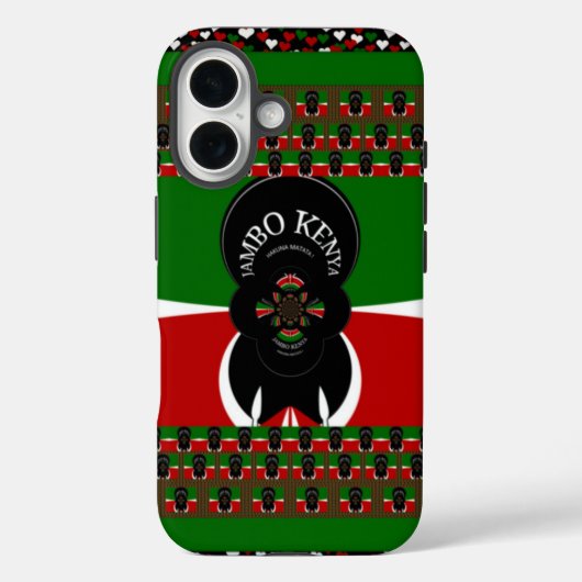 Jambo Kenya Art Print Case-Mate iPhone Hülle (Rückseite)